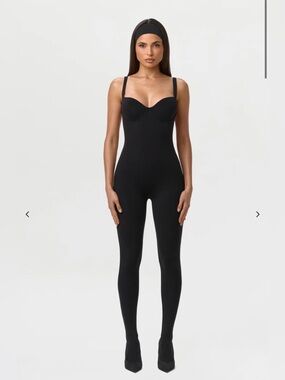 Naked Wardrobe Naked Open Back Jumpsuit Black